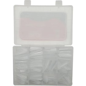 تصویر قالب موقت کاشت ژل ناخن میکس در 4 طرح 288 عددی با اسمایل پیپیر 4 فرم 96 عددی سالن salon کد Temporary mold for nail gel implantation , mix in 4 forms 288 pieces and 4 forms stickers 96 pieces / Salon brand / code: