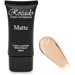 تصویر کرم پودر مدل Matte حجم 40 میلی لیتر رزآدو 01 Rozado Matte Foundation 40 ml