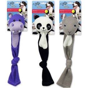 تصویر جوراب سگ ۳ عددی طرح پاندا، هیپو و سنجاب برند all for paws Dog Socks 3pcs Panda Hippo Squirrel