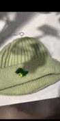 تصویر کلاه بافت تمساحی - سبز 