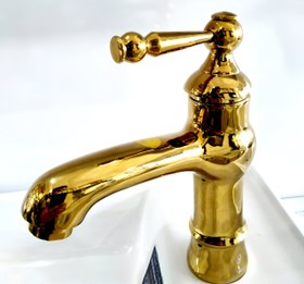 تصویر شیر روشویی طلایی آماتیس AMATİS