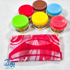 تصویر خمیر بازی ۶ رنگ پودری جادویی 