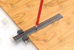 تصویر ست خط کش علامت گذاری نجاری داسکوا مدل 6881-1804 