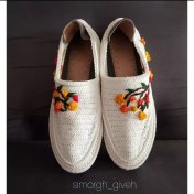 تصویر گیوه کد 21 طرح گل برجسته 