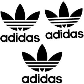 تصویر برچسب حرارتی_ آدیداس طرح گل ریز {adidas} 