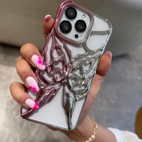 تصویر قاب butterfly mesh رنگ صورتی کد C4113 