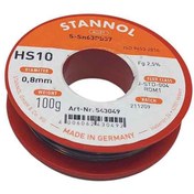 تصویر سیم لحیم استانول مدل Sn63Pb37 وزن 100 گرم Stannol Sn63Pb37 Solder Wire 100g