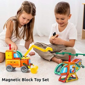 تصویر اسباب بازی ساختنی مگنت 98 قطعه MAGICAL MAGNET 