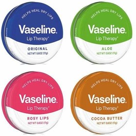تصویر لیپ بالم کاسه ای وازلین اورجینال ساخت لهستان واردات قانونی از منطقه آزاد ارس - شکلات Vaseline lip balm