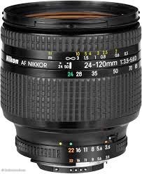 تصویر لنز دوربین نیکون Nikon 24-120mm F/3.5 D دسته دوم Nikon LENZ 24-120mm F/3.5 D stock