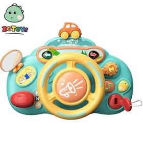 تصویر فرمان موزیکال همراه داشبورد دنده استارتی baby simuylated drive toy