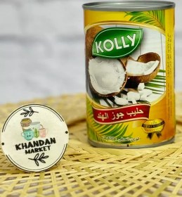 تصویر شیر نارگیل خارجی بدون شکر کولی kolly 