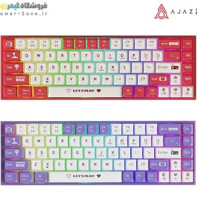 تصویر کیبورد گیمینگ بی سیم / با سیم مکانیکال ایجز مدل AJAZZ AK680 Wired / AK680 Wireless Mechanical Gaming Keyboard 