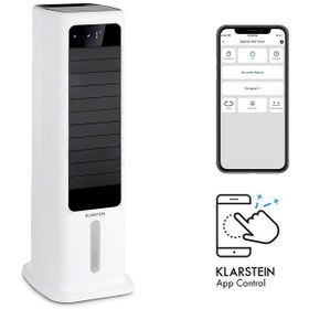 تصویر فن خنک کننده رطوبت ساز و تصفیه هوا کلارشتاین آلمان Klarstein Ventilatorkombigerät Skytower 360° Smart Luftkühler 60W 