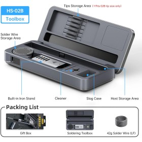 تصویر جعبه ابزار لحیم‌کاری FNIRSI مدل HS-02 