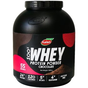 تصویر پودر پروتئین وی 100 درصد کاله پرو طعم شکلاتی 1800 گرم 100% Whey Protein Powder, Chocolate Flavor, 1800g, by Cala Peru