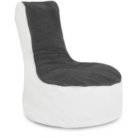 تصویر مبل شنی سفید مشکی 