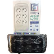 تصویر محافظ بدون ارت 6 خانه 1/8 متر صوتی تصویری لوتوس فروزش() 