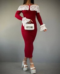 تصویر پیراهن مجلسی زنانه فانریپ مدل النا رنگ قرمز 