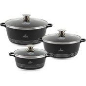 تصویر سرویس قابلمه سرامیکی لایف اسمایل مدل LUP-6BB شامل ۶ پارچه 