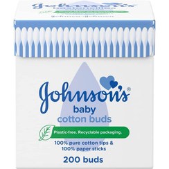 تصویر گوش پاک کن نوزاد جانسون johnson’s بسته 200 عددی - 