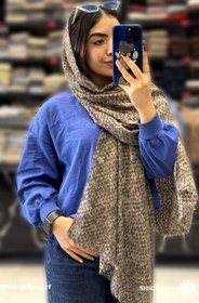 تصویر شال موهر گوچی - بژ Shal moher goochi
