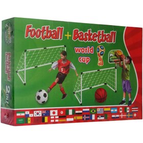 تصویر اسباب بازی دروازه فوتبال و تخته بسکتبال مدل football basketball 2IN1 کد 2 چند رنگ اسباب بازی فوتبال متفرقه مدل اسباب بازی دروازه فوتبال و تخته بسکتبال مدل football basketball 2IN1 کد 2 چند رنگ