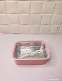 تصویر ظرف غذای استیل تک قسمتی 