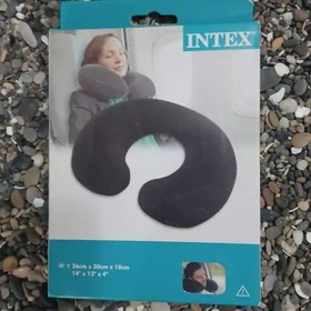 تصویر بالش دور گردنی INTEX مدل 68675 مشگی مخملی بادی 