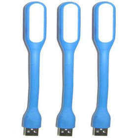 تصویر چراغ LED مدل Flexible USB Light مجموعه 3 عددی آبی قطعات جانبی موبایل و تبلت