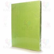 تصویر کاغذ رنگی سبز A4 الوان ۵۰گرم ایرانی بسته ۵۰۰برگی 