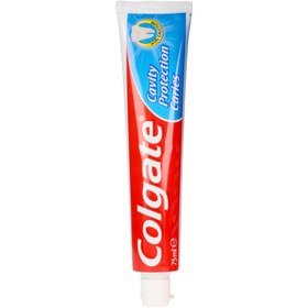 تصویر خمیر دندان ضد پوسیدگی کلگیت مدل Protection Caries حاوی کلسیم و فلوراید با رایحه نعنا حجم 75 میل Colgate Protection Caries Anti Caries Toothpaste Contains Calcium And Fluoride With Mint Scent 75ml