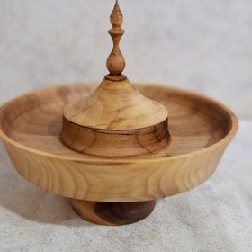 تصویر مزه خوری پایه دار و در دار چوبی 