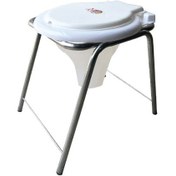 تصویر توالت ثابت کلافدار (قیف ته باز) کابوک کد k250 - رنگ:سفید 