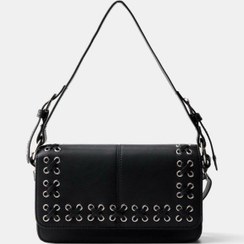 تصویر کیف دوشی برشکا طرح ضربدری (Bershka) 