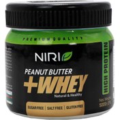 تصویر کره بادام زمینی با پروتئین وی نیری 500 گرم ا Peanut butter with whey Protein Niri 500 gr Peanut butter with whey Protein Niri 500 gr