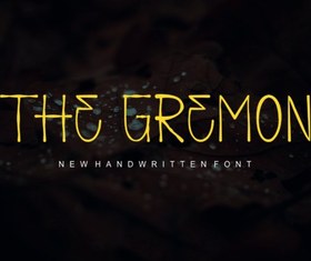 تصویر فونت The Gremon انگلیسی 