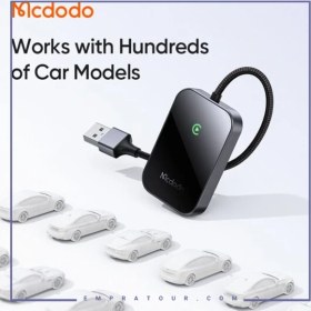 تصویر دانگل بیسیم کار پلی مکدودو MCDODO CA-721 Wireless CarPlay Adapte 