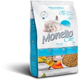 تصویر غذای خشک بچه گربه کیتن مونلو با طعم مرغ وسالمون 15 کیلوگرم + ارسال رایگان Monello food for Cat Kittens 15kg