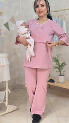 تصویر ست راحتی بلوز شیردهی و شلوار "هانا" - سرمه ای / سایز ۳ 