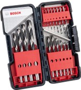 تصویر مجموعه پیچشی فلزی بوش Bosch 2608577350 Metal Twist Drill HSS-Set 18 Piece PointTeQ