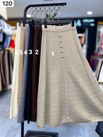 تصویر دامن بافت وارداتی/ رنگبندی دارد (۲) 