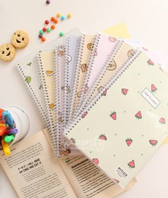 تصویر دفتر کیوت مجلد دو خط 