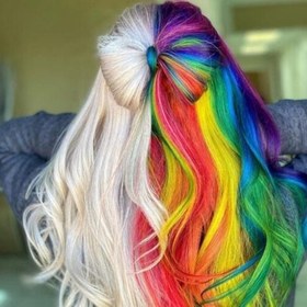 تصویر گچ مو رنگی سکه ای - طوسی hair color