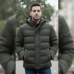 تصویر کاپشن زمستانی ضد باد و ضد آب وارداتی مردانه 