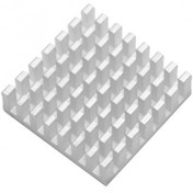 تصویر هیت سینک آلومینیومی مربعی سایز 28x28x8mm 