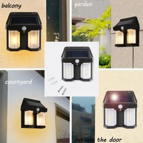 تصویر چراغ دیواری خورشیدی مدل ادیسونی دولامپی CL-228 CL-228 Solar Sensor Light