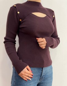 تصویر ژاکت بافت سه دکمه پاریز 