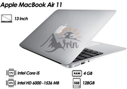 تصویر مک بوک ایر ۱۱ وارادتی امارات بسیار تمیز در حد نو Apple MacBook Air 11 |CPU: Intel Core i5 |RAM: 4 GB |SSD: 128 GB |GPU: Intel HD 6000-1536 MB