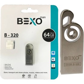 تصویر فلش مموری بکسو مدل B-320 ظرفیت 64 گیگابایت Bexo B-320 Flash Memory 64GB